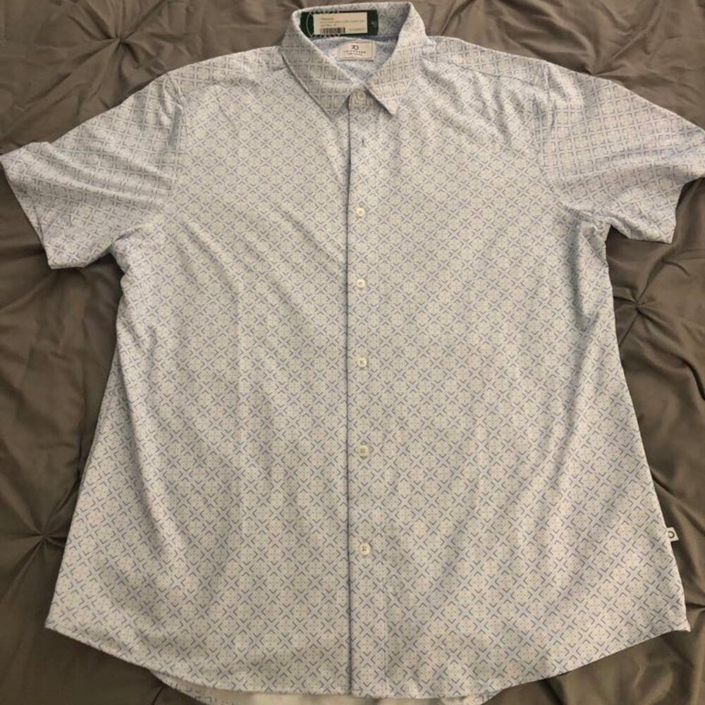 7 Diamonds - Sorren Short Sleeve 4-way Stretch Shirt - Size XL - NWT